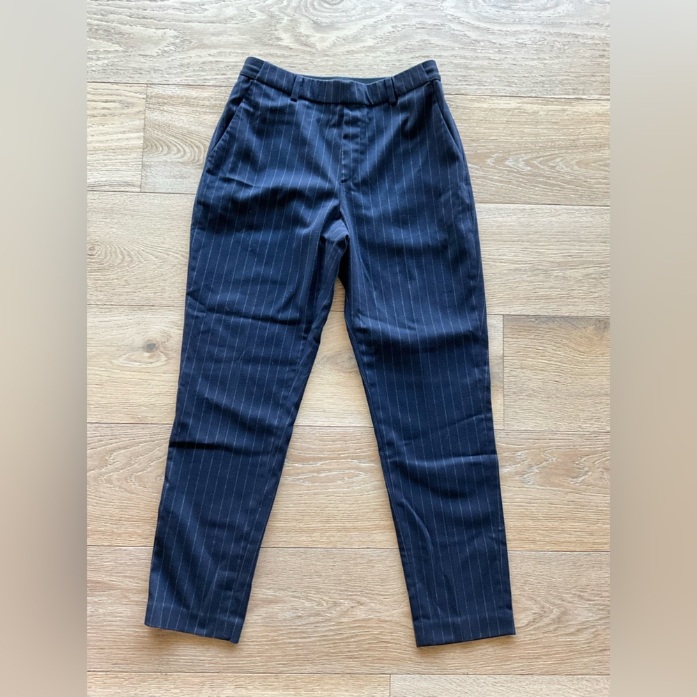 Uniqlo Navy Pinstripe Women’s Trousers